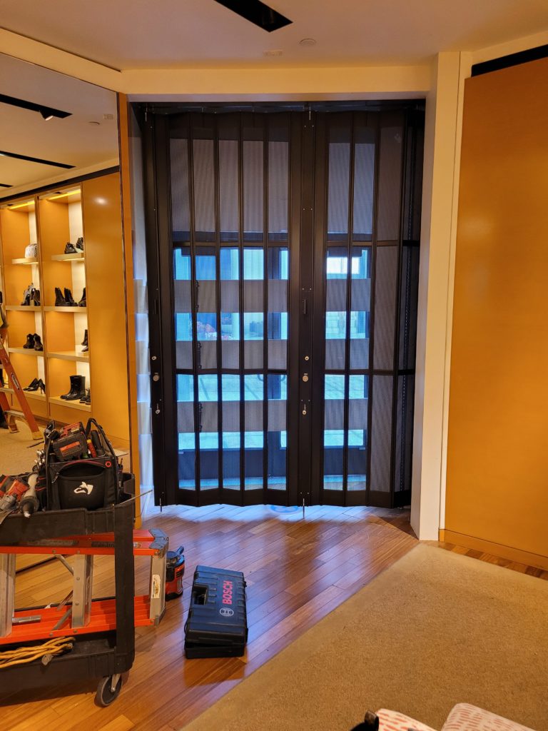 Accordion Aluminum Door